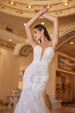 Load image into Gallery viewer, Patrice Wedding Dress Strapless Lace Mermaid 740928HXR-OffWhite/Nude
