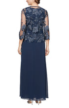 Load image into Gallery viewer, Amanda Formal Dress with Lace Jacket Mothers Gown 94081122422THR-Navy SAMPLE IN STORE

