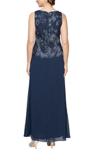 Load image into Gallery viewer, Amanda Formal Dress with Lace Jacket Mothers Gown 94081122422THR-Navy SAMPLE IN STORE
