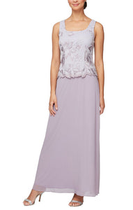 Amanda Formal Dress with Lace Jacket Mothers Gown 94081122422THR-SmokeyOrchid SAMPLE IN STORE
