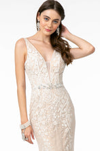 Load image into Gallery viewer, Athena Wedding Dress Beaded Design Flared Tulle Bottom Bridal Gown 2602985THR
