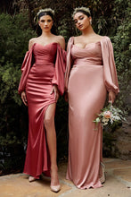 Load image into Gallery viewer, Bryan Bridesmaid Dress Long Sleeve Body Hugging Gown C7482WK-SunsetRust

