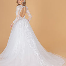 Load image into Gallery viewer, Camille Wedding Dress Long Sleeve Sweetheart Neckline Bridal Gown 2601804HER-Ivory SAMPLE IN STORE

