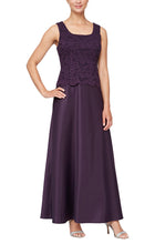 Load image into Gallery viewer, Colleen Formal Dress Removable Lace Jacket with One Piece Gown Mothers Gown 94081122326TTK-Eggplant SAMPLE IN STORE
