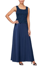Load image into Gallery viewer, Colleen Formal Dress Removable Lace Jacket with One Piece Gown Mothers Gown 94081122326TTK-Navy
