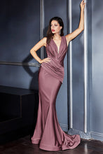 Load image into Gallery viewer, Denise Bridesmaid Dress Sleeveless Fitted Gown 740912WR-DeepMauve SAMPLE IN STORE
