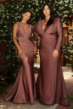 Load image into Gallery viewer, Denise Bridesmaid Dress Sleeveless Fitted Gown 740912WR-DeepMauve SAMPLE IN STORE
