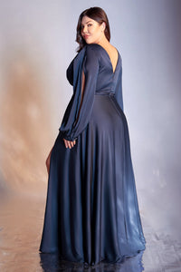 Doreen Long Sleeve Bridesmaid Dress in Navy Doreen 7407475WK-Navy