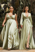 Load image into Gallery viewer, Doreen Long Sleeve Bridesmaid Dress in Sienna Doreen 7407475KK-Sage
