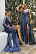 Load image into Gallery viewer, Doreen Long Sleeve Bridesmaid Dress in Sienna Doreen 7407475KK-SmokyBlue
