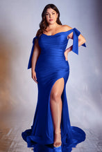 Load image into Gallery viewer, Gabor Bridesmaid Dress Sexy Body Hugging Gown 740943WK-Royal
