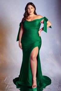 Gabor Bridesmaid Dress Sexy Body Hugging Gown 740943AR-Emerald SAMPLE IN STORE