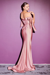 Gabor Bridesmaid Dress Sexy Body Hugging Gown 740943WK-mauve SAMPLE IN STORE