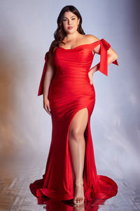 Gabor Bridesmaid Dress Sexy Body Hugging Gown 740943WK-red