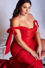 Load image into Gallery viewer, Gabor Bridesmaid Dress Sexy Body Hugging Gown 740943WK-red
