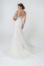 Load image into Gallery viewer, Gracie Wedding Dress Mermaid Tulle Bottom Bridal Gown 2602815TKR-Ivory
