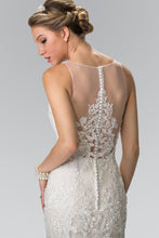 Load image into Gallery viewer, Irene Wedding Dress Sheer Neck and Back Mermaid Bridal Gown 2602369IRR-Ivory SAMPLE IN STORE
