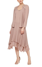 Load image into Gallery viewer, Jackie Formal Dress with Short Skirt and Jacket Mothers Dress 940116184AK-Cashmere
