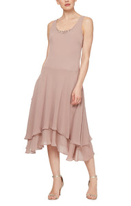 Jackie Formal Dress with Short Skirt and Jacket Mothers Dress 940116184AK-Cashmere