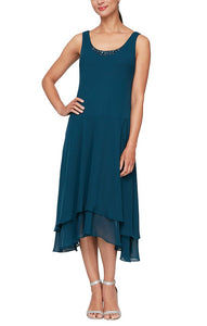 Jackie Formal Dress with Short Skirt and Jacket Mothers Dress 940116184AK-MidTeal