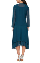 Load image into Gallery viewer, Jackie Formal Dress with Short Skirt and Jacket Mothers Dress 940116184AK-MidTeal
