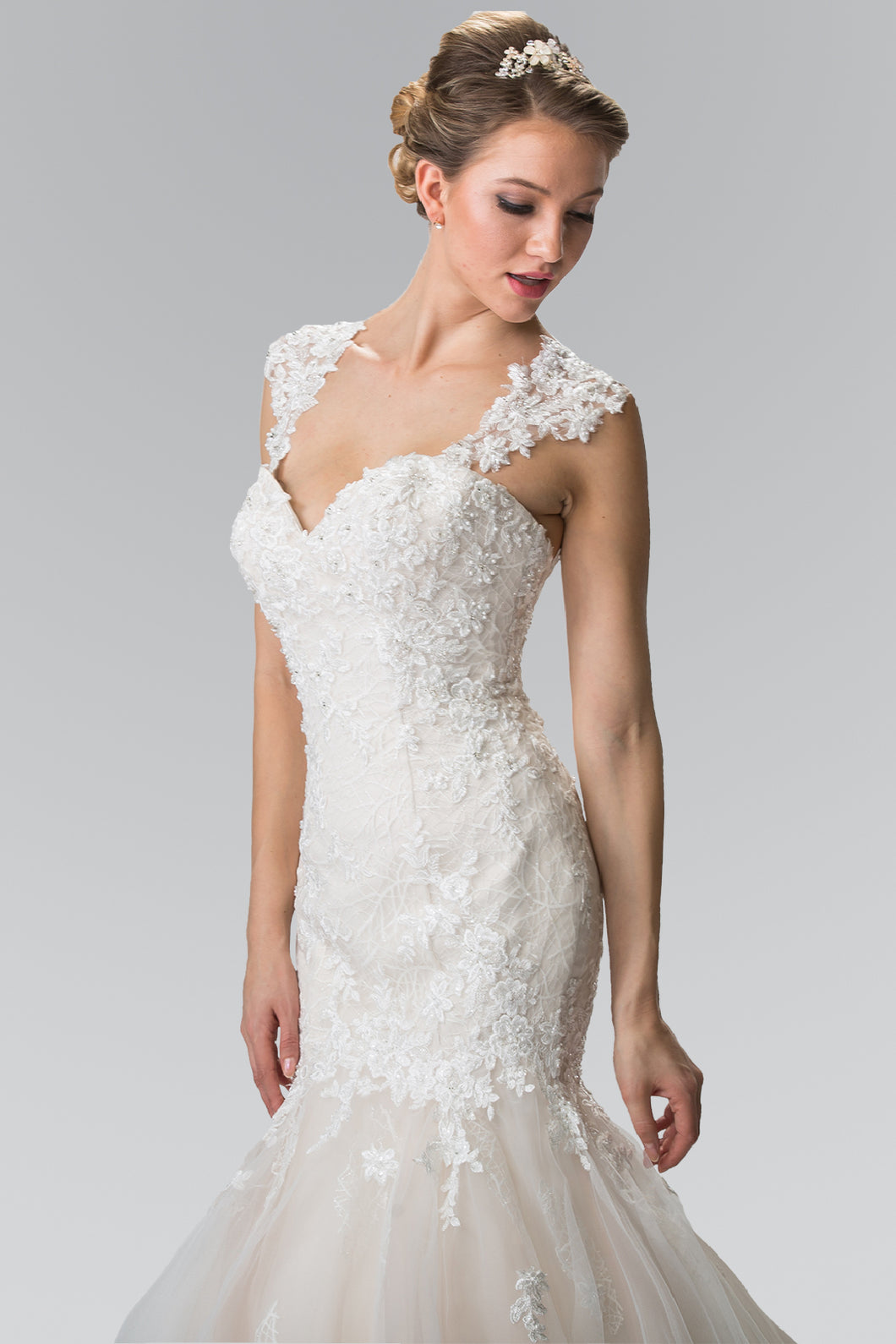 Jada Wedding Dress Sweetheart Neck Mermaid Bridal Gown 2602367HAR-Ivory/Champagne