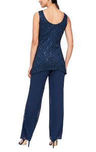 Judy Formal Pantsuit with Removable Jacket Mothers Gown 9408192002TTK-Navy