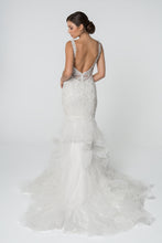 Load image into Gallery viewer, Juno Wedding Dress Mermaid with Ruffles Bridal Gown 2602814TWR-LightIvory
