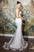 Load image into Gallery viewer, Kennedy Wedding Dress Fitted Mermaid Gown 7409237TNK-OffWhite SAMPLE IN STORE
