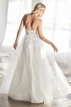 Load image into Gallery viewer, Leesa Sheer Bodice with Full Skirt Wedding Gown 740897XR-SoftWhite SAMPLE IN STORE
