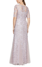 Load image into Gallery viewer, Lively Short Sleeve Embroidered Mothers Dress 94081171244TNR-Wisteria SAMPLE IN STORE
