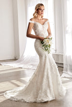 Load image into Gallery viewer, Carla Wedding Dress Sheer Bodice Flared Skirt 740TY01HRR
