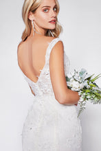 Load image into Gallery viewer, Carla Wedding Dress Sheer Bodice Flared Skirt 740TY01HRR
