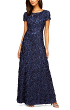 Load image into Gallery viewer, Millie Formal Dress A-line Short Sleeve Mothers Gown 940112788THR-Navy  Available in Plus &amp; Petites  SAMPLE IN STORE
