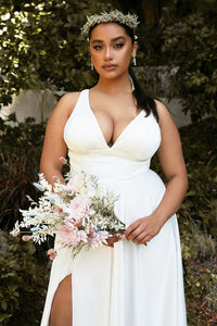 Monroe Wedding Dress Old Hollywood Style Wedding Dress 7407469WR-OffWhite