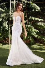 Load image into Gallery viewer, Patrice Wedding Dress Strapless Lace Mermaid 740928HXR-OffWhite/Nude SAMPLE IN STORE
