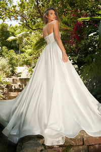 Pippa Wedding Dress Strapless with Slit 740166W-AROffWhite