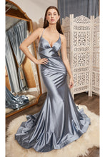 Load image into Gallery viewer, Renee Sexy Satin Bridesmaid Dress in 740236KK-DustyBlue
