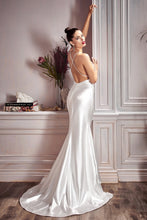 Load image into Gallery viewer, Renee Satin Old Hollywood Style Wedding Dress 740236WR-White
