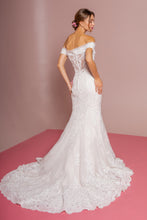 Load image into Gallery viewer, Ruby Wedding Dress Off the Shoulder Mermaid Bridal Gown 2602594IKR-Ivory/Cream
