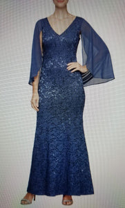 Sandy Lace Dress with Caplet Mothers Gown 9409113111AK-Wedgewood  SAMPLE IN STORE