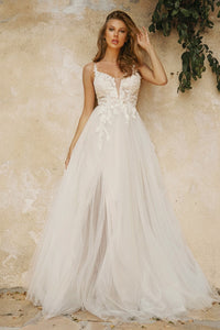 Stephanie Romantic Tulle Wedding Dress 74072TIR
