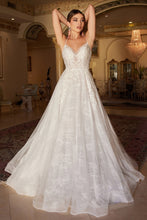 Load image into Gallery viewer, Tapestry A-line Spaghetti Strap Lace Wedding Dress 7401102HKR
