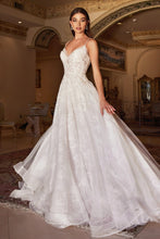 Load image into Gallery viewer, Tapestry A-line Spaghetti Strap Lace Wedding Dress 7401102HKR
