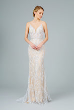 Load image into Gallery viewer, Tawny Wedding Dress Nude with Silver and White 2602990XR SAMPLE IN STORE
