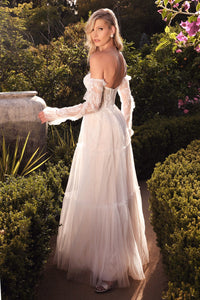 Beloved Wedding Dress Strapless Long Sleeve Bridal Gown 7401037HRR