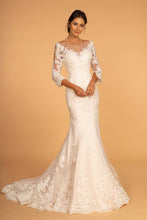 Load image into Gallery viewer, Vivian Wedding Dress Long Sleeve Mermaid Bridal Gown 2602592IIR-Ivory SAMPLE IN STORE
