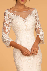 Vivian Wedding Dress Long Sleeve Mermaid Bridal Gown 2602592IIR-Ivory SAMPLE IN STORE