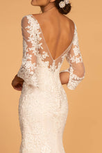 Load image into Gallery viewer, Vivian Wedding Dress Long Sleeve Mermaid Bridal Gown 2602592IIR-Ivory SAMPLE IN STORE
