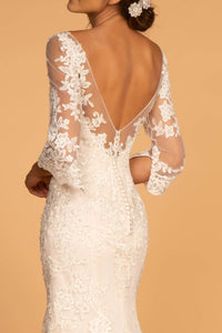 Vivian Wedding Dress Long Sleeve Mermaid Bridal Gown 2602592IIR-Ivory SAMPLE IN STORE